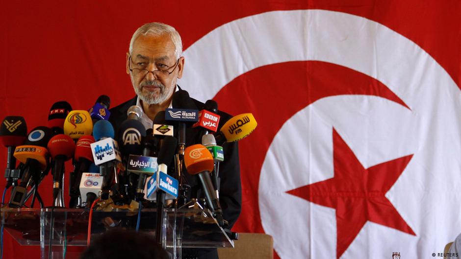 Rached Ghannouchi, leader of the Islamist Ennahda movement, speaks during a news conference in Tunis August 15, 2013. The chairman of Tunisia's ruling Islamist party rejected on Thursday opposition demands for a non-party government, saying this could not steer the country through the delicate situation it is in. Ghannouchi said he would accept the creation of a government of national unity, but only provided all political parties are represented. REUTERS/ Zoubeir Souissi (TUNISIA - Tags: POLITICS CIVIL UNREST)