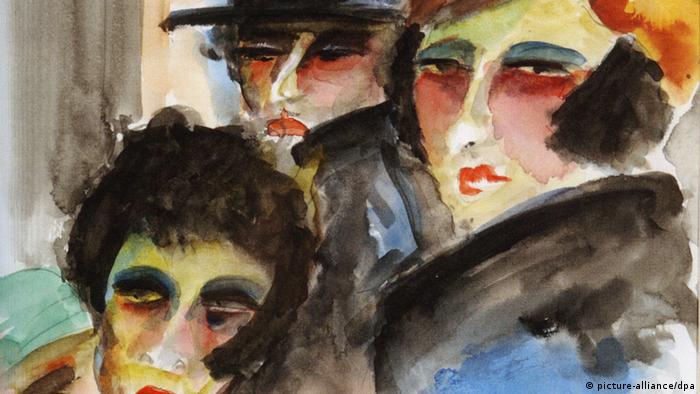 تابلویی بی‌نام از دهه ۱۹۲۰ اثر لو آلبر لازار، نقاش فرانسوی