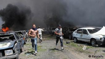 لحظاتی پس از انفجارها در طرابلس لبنان