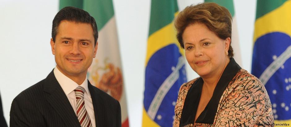 Na época recém-eleito presidente do México, Enrique Peña Nieto visitou o Brasil em setembro de 2012