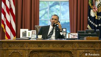 گفت‌وگوی تلفنی اوباما و روحانی در سپتامبر ۲۰۱۳