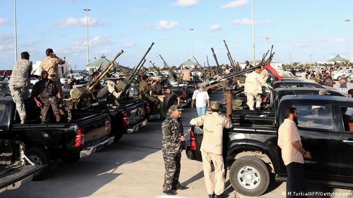  Libyan security gather in the capital Tripoli on September 21, 2013. (Photo: MAHMUD TURKIA/AFP/Getty Images) 