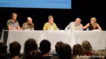 A picture of the panel at the debate
(Photo: Andrew Grindlay, for DW)