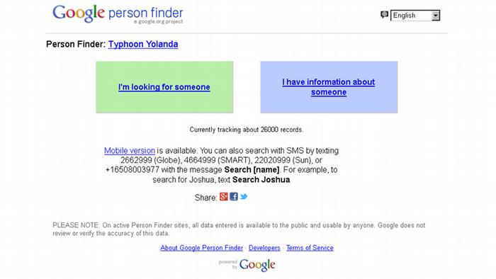 تا کنون مشخصات حدود ٢٣ هزار فرد ناپدید شده در این صفحه جدید گوگل ثبت شده