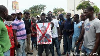 Protesto de novembro em Benguela contra a governação de José Eduardo dos Santos