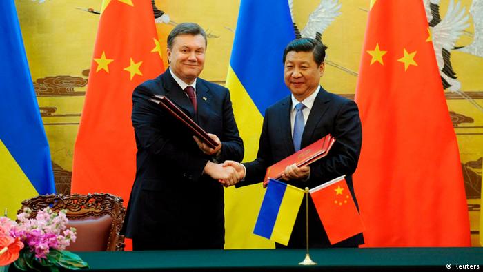 Wiktor Janukowytsch Präsident Ukraine China Besuch 05.12.2013