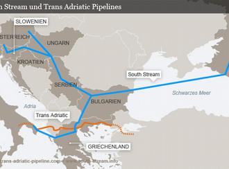 DEU Die South Stream und Trans-Adriatic Pipelines