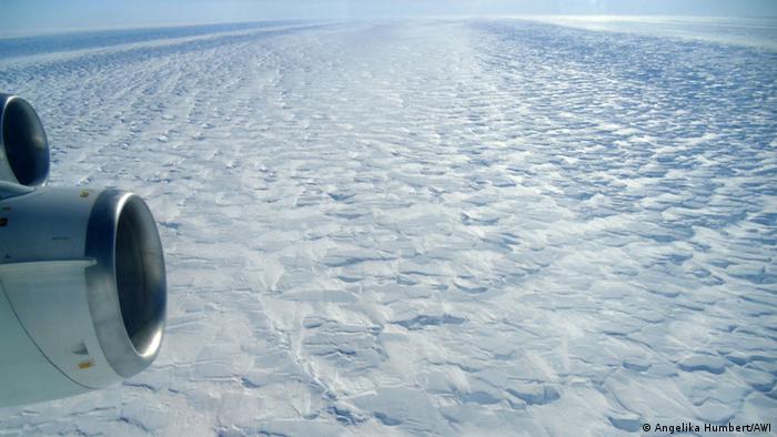 Antarktis Gletscher Luftaufnahme