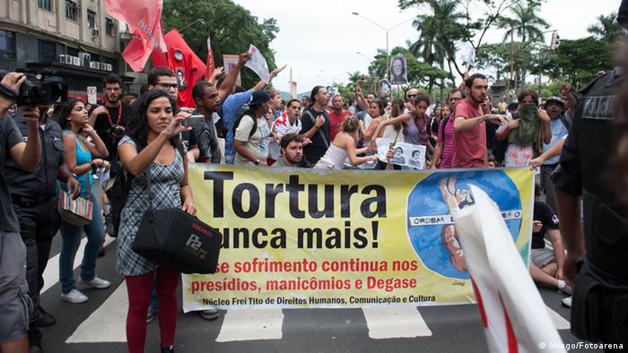 Demonstrations against torture in Brazil
(Photo: Imago Photo Arena)