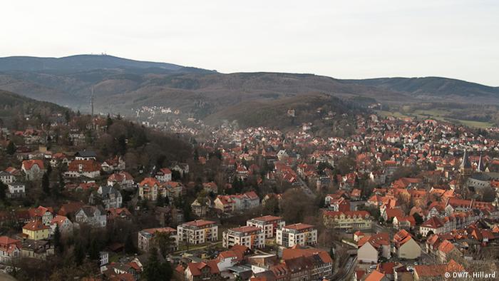Aerial view over the village of Wernigerode, Photo: DW / K. Sacks