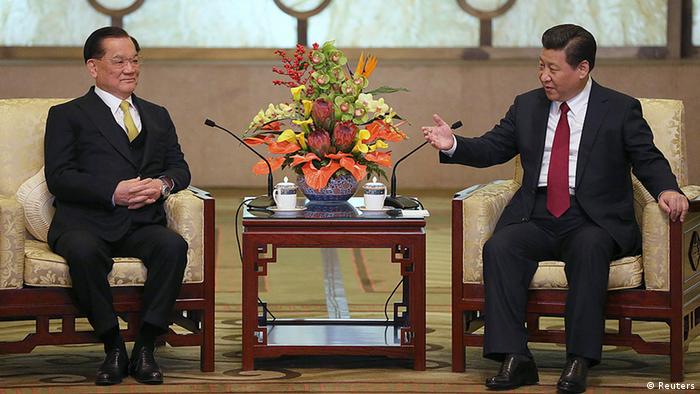 China Taiwan Parteien Lien Chan bei Xi Jinping in Peking