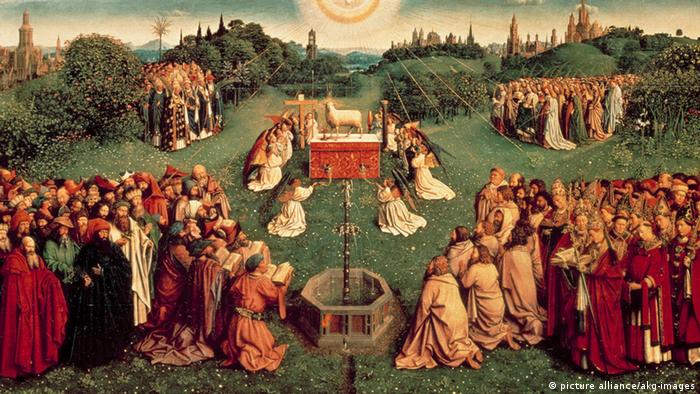 The van Eyck 'The Adoration of the Mystic Lamb,' pictured above, from 1432 was among the stolen pieces at Neuschwanstein
Photo: picture alliance/akg-images