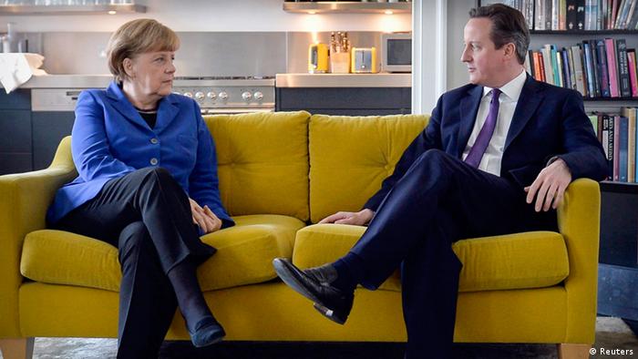 Angela Merkel und David Cameron in London