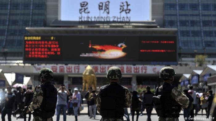 China Bahnhof Kunming Anschlag