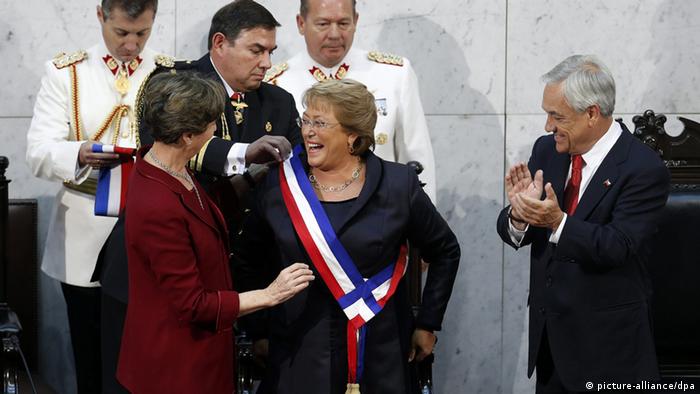 Michelle Bachelet inicia novo mandato no Chile