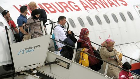 Hannover Ankunft Flüchtlinge aus Syrien 2013