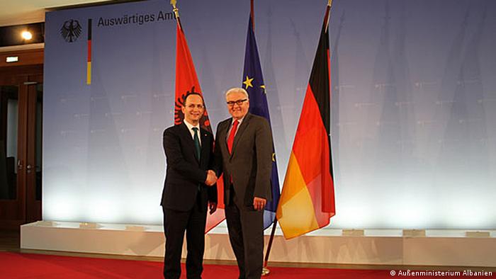 Ditmir Bushati dhe Frank-Walter Steinmeier në Berlin (8.4.2014)