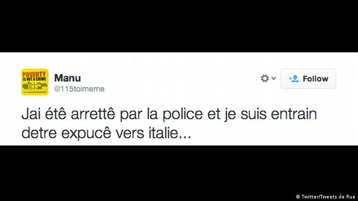 Screenshot Twitter Tweets de Rue Paris