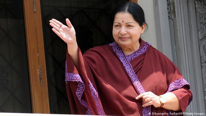 State premier of Tamil Nadu, Jayalalitha, found guilty in graft.