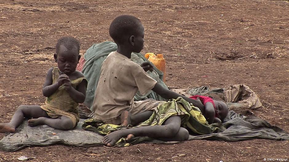 Südsudanische Flüchtlingskinder (Foto: DW/Coletta Wanjoyi)