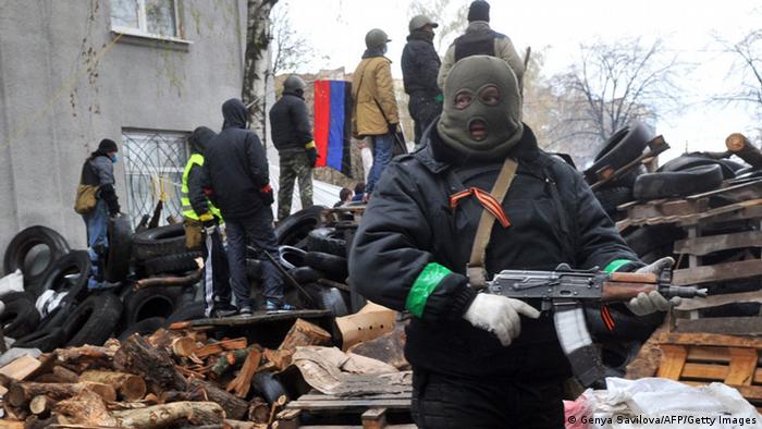 Ukraine Sloviansk Unruhen 13.4.2014