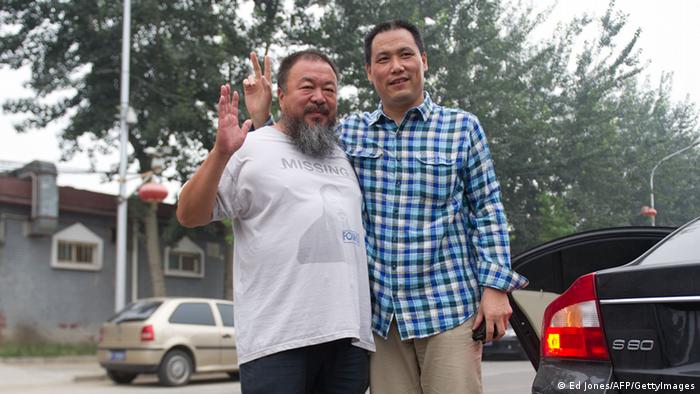 China Anwalt Pu Zhiqiang mit Ai Weiwei Archivbild 2012