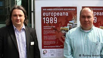 Frank Drauschke y Ad Pollé, coordinadores del proyecto “europeana 1989”.