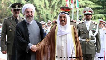 دیدار روحانی با امیر کویت، شیخ صبا الاحمد الجابر الصباح در ژوئن ۲۰۱۴