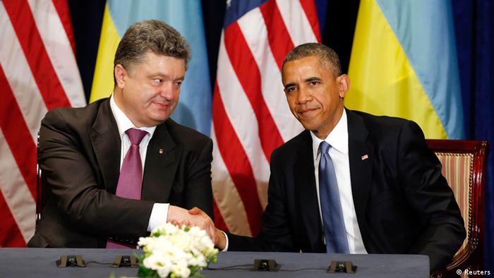 Obama reitera apoio durante encontro com novo presidente da Ucrânia
