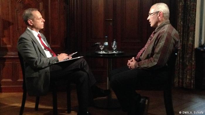 Михаил Ходорковский в беседе с Никитой Жолквером