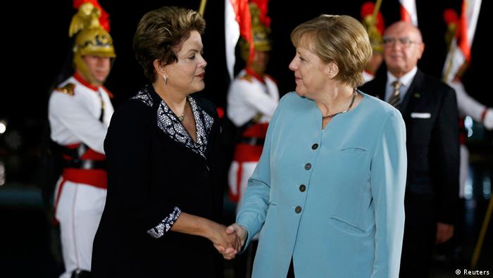 Dilma Rousseff Angela Merkel Treffen Brasilien 
