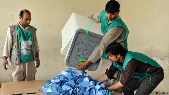 Vote count in Afghanistan