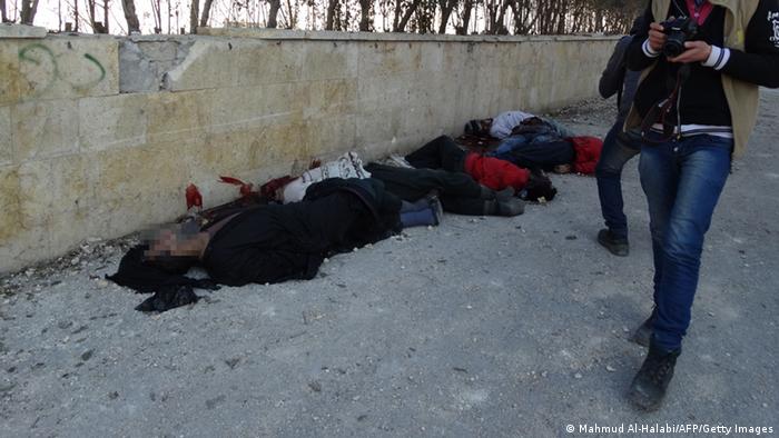 ISIS Exekution Januar 2014 in Aleppo ACHTUNG LEICHEN!!!