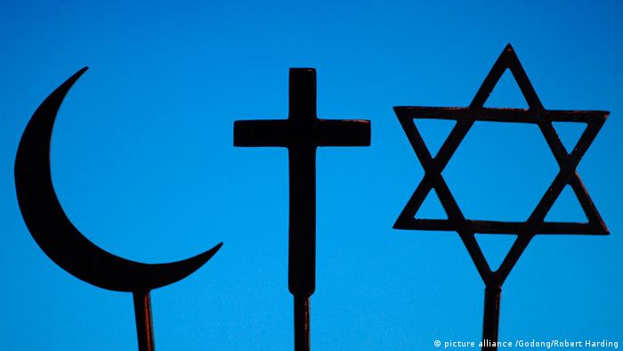 Symbolbild Christentum Judentum Islam