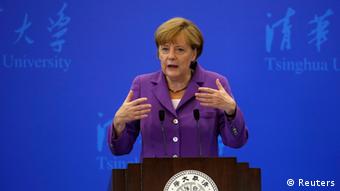 Angela Merkel Tsinghua Universität Peking 8.7.2014