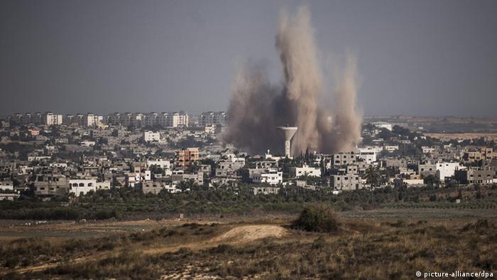 Luftangriffe auf Gaza am 10.07.2014 (Foto: picture-alliance/dpa)