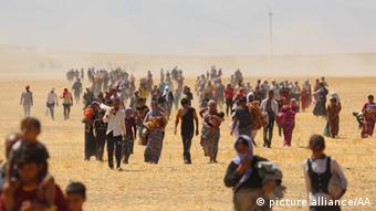 Irak Jesiden Flucht 9.8.2014