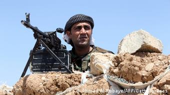 Irak Krise Peschmerga Kämpfer bei Mosul 12.08.2014