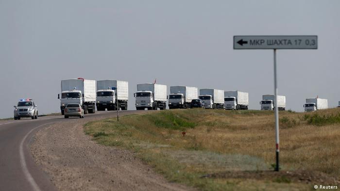 Russischer Konvoi mit Hilfsgütern für die Ukraine 14.08.2014