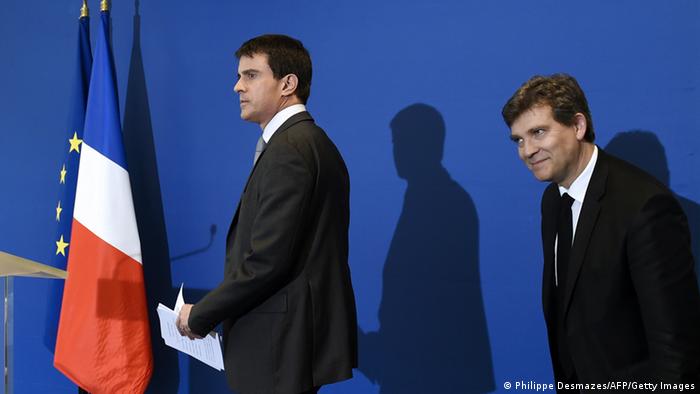 Valls and Montebourg 
Photo: PHILIPPE DESMAZES/AFP/Getty Images)