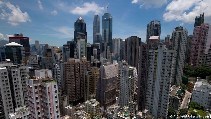 Hongkong Skyline Finanzielles Zentrum