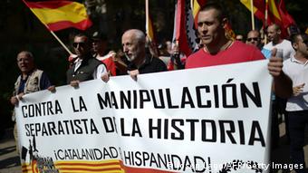 Στην Ισπανία πραγματοποιούνται συχνά διαδηλώσεις υπέρ αλλά και κατά της ανεξαρτησίας της Καταλονίας