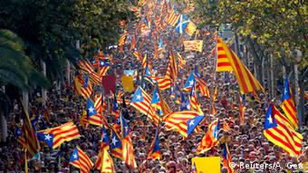 Демонстрація в Барселоні за незалежність Каталонії