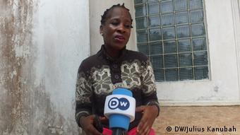 Frauenrechtlerin Cynthia Quaqua in Monrovia (Liberia), September 2014 (Foto: DW/Julius Kanubah).