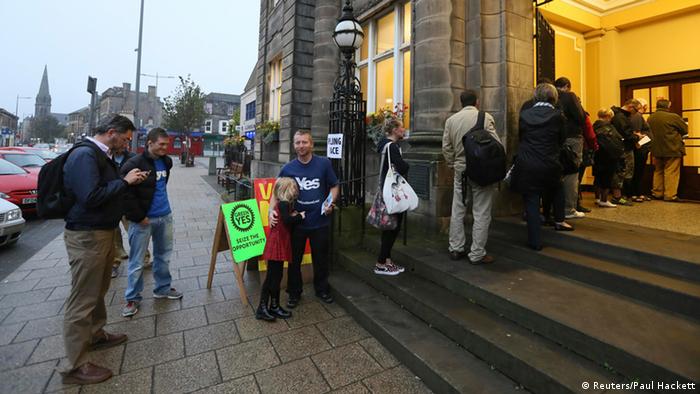 Schottland Referendum Wahllokal in Edinburgh 18.09.2014