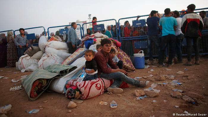 Syrien Türkei Kurden Flüchtlinge Grenze 22.9.