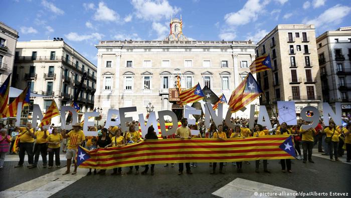 Katalanien Demonstration für Unabhängigkeit 27.09.2014