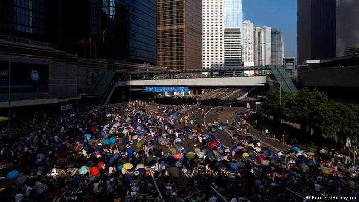 Bildergalerie Demonstrationen Hong Kong 29.09.2014