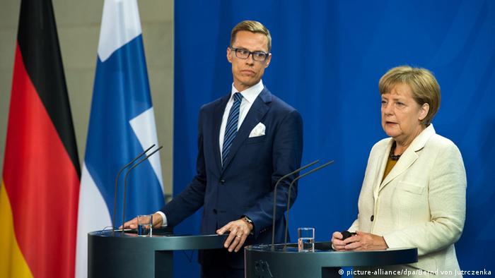 Berlin Bundeskalnzlerin Merkel und der finnische Ministerpräsident Stubb