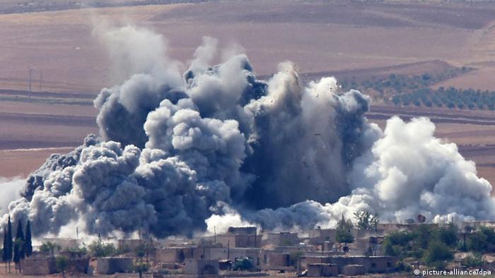 US-Luftangriffe in der Nähe von Kobani